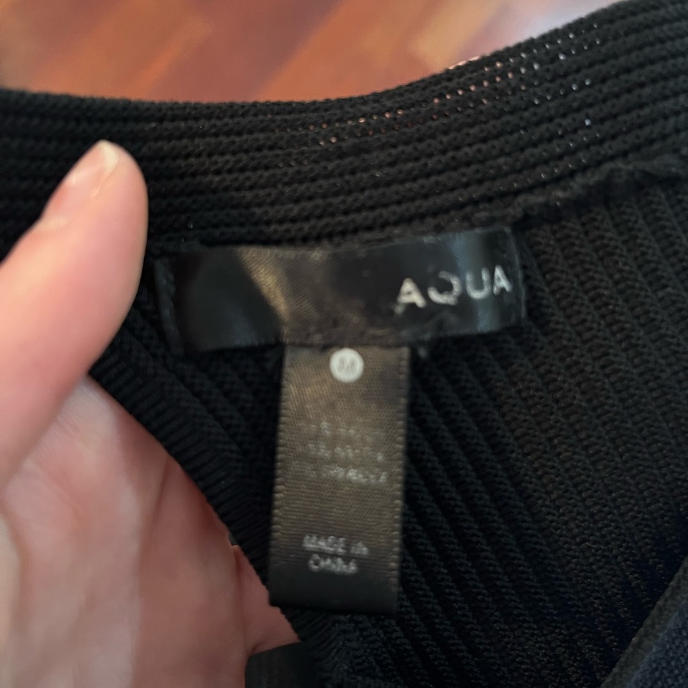 Aqua little black swirl dress - Picture 10 of 16